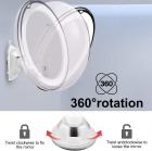 6.7" Makeup Mirror 5X with Lights, 360° Rotation, Battery Powered