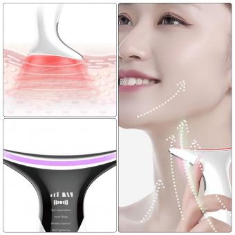 EMS Neck Massager Electric Heated, for Vibration Wrinkles Lifting Tightening, 3 Color Mode, USB Rechargeable EMS Neck Massager Electric Heated, for Vibration Wrinkles Lifting Tightening, 3 Color Mode, USB Rechargeable