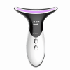 EMS Neck Massager Electric Heated, for Vibration Wrinkles Lifting Tightening, 3 Color Mode, USB Rechargeable
