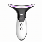 EMS Neck Massager Electric Heated, for Vibration Wrinkles Lifting Tightening, 3 Color Mode, USB Rechargeable