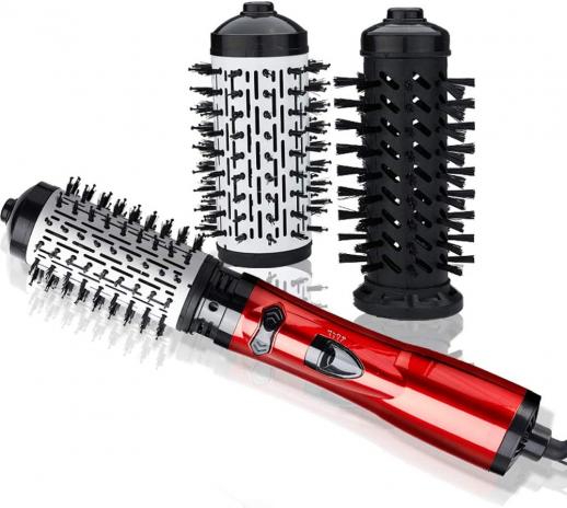 Hair Dryer Hot Air Brush, Straightening and Curling 2in1, Plug Charge