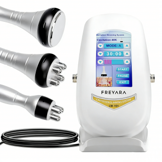 40K Abnehmen Maschine 3 in 1 RF Ultraschall Kavitationsmaschine, Schönheitsmaschine zur Körperformung mit Gesicht, Arm, Taille, Bauch, Bein