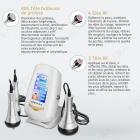 40K 3in1 RF Machine de Cavitation, Appareil Amincissant Sculptant Corps, Appareil à Cavitation avec 3 Têtes de Massage pour Graisse du Ventre, Taille, Bras, Jambe, Fesses