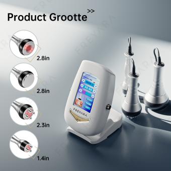 3in1 40K RF Cavitatie Apparaat, Lichaam Beeldhouwen Afslank Apparaat, cavitation machine met 3 Massagekoppen voor Buikvet, Taille, Arm, Been, Kont