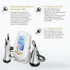 Máquina de cavitación RF, dispositivo de adelgazamiento y modelado corporal, 3 cabezales de masaje para reducir la grasa abdominal, cintura, brazos, piernas y glúteos.