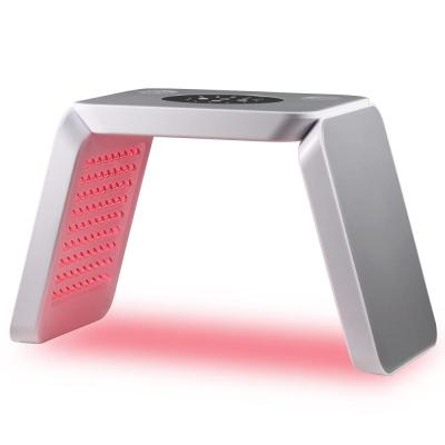 7 kleuren LED-lichttherapie gezichtsverzorgingsmachine, 222 lichtkralen, fotodynamisch PDT-lichtschoonheidsinstrument, opvouwbaar