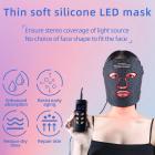4 Color LED Light Therapy Silicone Mask, 240 Light Beads, Photon Therapy Light Beauty Instrument, USB Chargeable