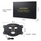 4 Color LED Light Therapy Silicone Mask, 240 Light Beads, Photon Therapy Light Beauty Instrument, USB Chargeable