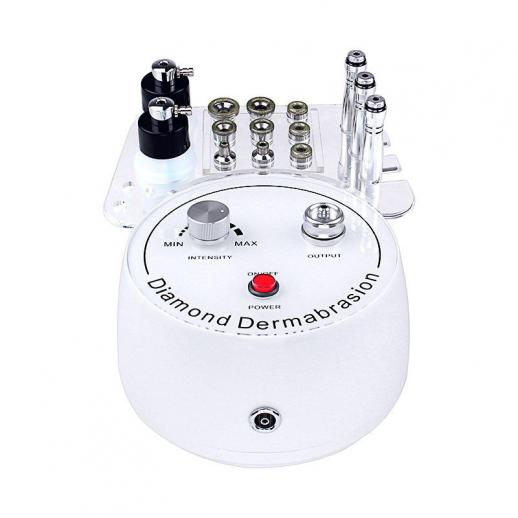 3in1 Professional Diamond Micro Dermabrasion Device for Face Peeling Skin Lifting Tighten Wrinkle, Plug Charge