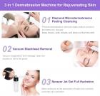 3in1 Professional Diamond Micro Dermabrasion Device for Face Peeling Skin Lifting Tighten Wrinkle, Plug Charge