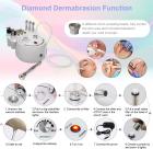 3in1 Professional Diamond Micro Dermabrasion Device for Face Peeling Skin Lifting Tighten Wrinkle, Plug Charge