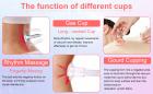 Vacuum Cupping Therapy Machine with 24 Acrylic Cups, for Breast Body Skin, Plug Charge