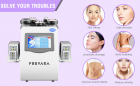 6in1 40K RF Machine de Lipolaser Cavitation Corps Amincissant, Appareil de Cavitation Masseur Corporel pour Salon SPA ou Usage Domestique