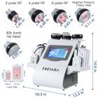 6in1 Cavitation RF Body Slimming Machine, 40K Body Massager for Salon Spa or Home Use, Multifunctional Heads and Pads, Plug Charge