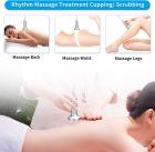 Vacuum Therapy Cupping Machine with 24 Acrylic Cups, Body Scraping Shape Massage for Butt, Breast Body, Plug Charge