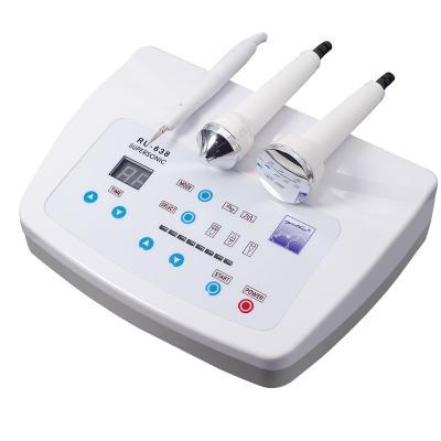 Appareil Massage Visage, Appareil de physiothérapie à ultrasons,  3 en 1 Machine de beauté du visage Réparation Récupération Désintoxication