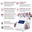 80K RF Machine de Cavitation, Tampon à Micro-courant EMS, 9 en 1 élimination des Graisses, Appareil de Massage sous Vide pour Salon SPA