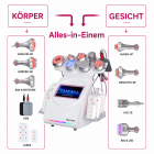 9in1 80K RF Ultraschall Kavitation Maschine, Lipolaser Pads, Körper Abnehmen, Vakuum Massager Gerät für SPA Salon