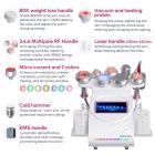 Ultrasonic Cavitation Machine 80k  9in1 Professional with Lipolaser Pads,  for Body Slimming, Vacuum Massager Device for SPA Salon