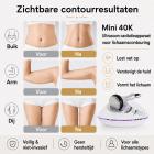 Mini 40K Ultrasoon Cavitatieapparaat en Huidverstevigende Massager – voor Vetverbranding, Lichaamscontouring, Celluliteverwijdering, Versteviging en Vormgeving