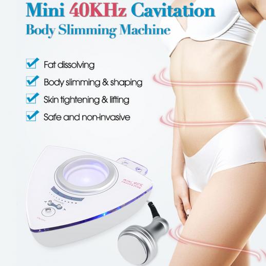 Mini 40K Ultrasonic Cavitation Body Fat Burning Sculpting Device, Cellulite Removal Machine Skin Firming Massager for Firming and Shaping