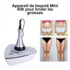 Mini 40K Appareil de Sculpture de Graisse Corporelle à Cavitation Ultrasonique, Masseur Raffermissant pour la Peau de la Machine d'élimination de la Cellulite pour Raffermir et Façonner