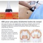 Mini 40K Appareil de Sculpture de Graisse Corporelle à Cavitation Ultrasonique, Masseur Raffermissant pour la Peau de la Machine d'élimination de la Cellulite pour Raffermir et Façonner