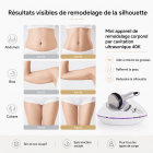 Mini 40K Appareil de Sculpture de Graisse Corporelle à Cavitation Ultrasonique, Masseur Raffermissant pour la Peau de la Machine d'élimination de la Cellulite pour Raffermir et Façonner