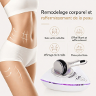 Mini 40K Appareil de Sculpture de Graisse Corporelle à Cavitation Ultrasonique, Masseur Raffermissant pour la Peau de la Machine d'élimination de la Cellulite pour Raffermir et Façonner