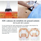 Dispositivo de cavitación ultrasónica mini 40K para quemar grasa corporal, eliminar la celulitis y reafirmar la piel. Dispositivo de masaje reafirmante y modelador.