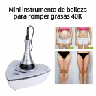 Dispositivo de cavitación ultrasónica mini 40K para quemar grasa corporal, eliminar la celulitis y reafirmar la piel. Dispositivo de masaje reafirmante y modelador.