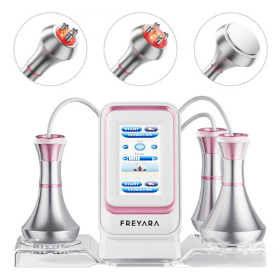 80K 3in1 Radiofrequenz Ultraschall Kavitationsgerät,  Körperschlankheits System, Fettverbrennung Cellulite Körpermassagegerät