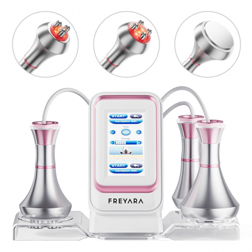 80K 3in1 Radiofrequenz Ultraschall Kavitationsgerät,  Körperschlankheits System, Fettverbrennung Cellulite Körpermassagegerät