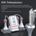 80K 3in1 Radiofrequenz Ultraschall Kavitationsgerät,  Körperschlankheits System, Fettverbrennung Cellulite Körpermassagegerät