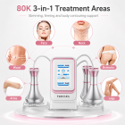 80K Radiofrequency Cavitation Machine, 3in1 Ultrasonic Body Slimming System, Fat Burning Cellulite Body Massager