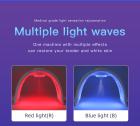 Masque LED Visage et Cou de Luminothérapie LED, Machine de Thérapie de Photon de 7 Couleurs LED, Anti-âge pour les Rides