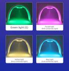 Masque LED Visage et Cou de Luminothérapie LED, Machine de Thérapie de Photon de 7 Couleurs LED, Anti-âge pour les Rides