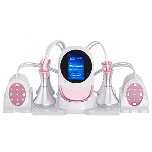 80k RF Ultralydsvakuumkavitationssystem 6 i 1, til fedtforbrænding, slankekure og formgivning, med EMS-puder