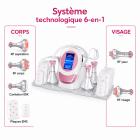 FREYARA 80K RF Ultrasonique Machine de Cavitation sous Vide 6en1, pour Brûler les Graisses, Sculpter Amincissant, avec Lipolaser Pad