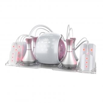 6in1 80k RF Ultraschall Vakuum Unterdruck Kavitations System, zur fettverbrennenden Körperformung, mit Lipolaser Pads