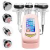 4in1 40K Radio-frequency Vacuum Ultrasonic Cavitation Machine (pink), Body Slimming Sculpting Device for Face, Arm, Waist, Belly, Leg
