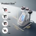 4in1 40K Radio-frequency Vacuum Ultrasonic Cavitation Machine, Body Slimming Sculpting Device for Face, Arm, Waist, Belly, Leg
