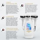 Máquina de cavitación ultrasónica por radiofrecuencia 4 en 1 de 40K, dispositivo para esculpir rostro, brazos, cintura, abdomen y piernas.