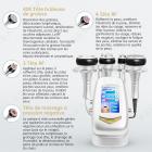 FREYARA Appareil de Radiofréquence Machine de Ultrasonique Cavitation, 4en1 40K Machine Lipocavitation, Machine à Sculpter le Corps, pour Visage, Bras, Taille, Ventre et Jambes