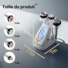 Appareil de Radiofréquence Machine de Ultrasonique Cavitation, 4en1 40K Machine Lipocavitation, Machine à Sculpter le Corps, pour Visage, Bras, Taille, Ventre et Jambes