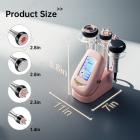 4in1 40K Radio-frequency Vacuum Ultrasonic Cavitation Machine (pink), Body Slimming Sculpting Device for Face, Arm, Waist, Belly, Leg