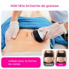 Lipocavitation Machine 4 en 1, Appareil de Radiofréquence Machine de Cavitation, 40K Ultrasonique Appareil de Cavitation, pour Visage, Bras, Taille, Ventre et Jambes