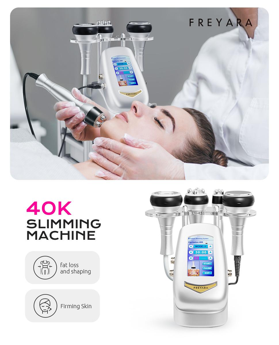 FREYARA machine and a facial RF demonstration from the existing product imagery