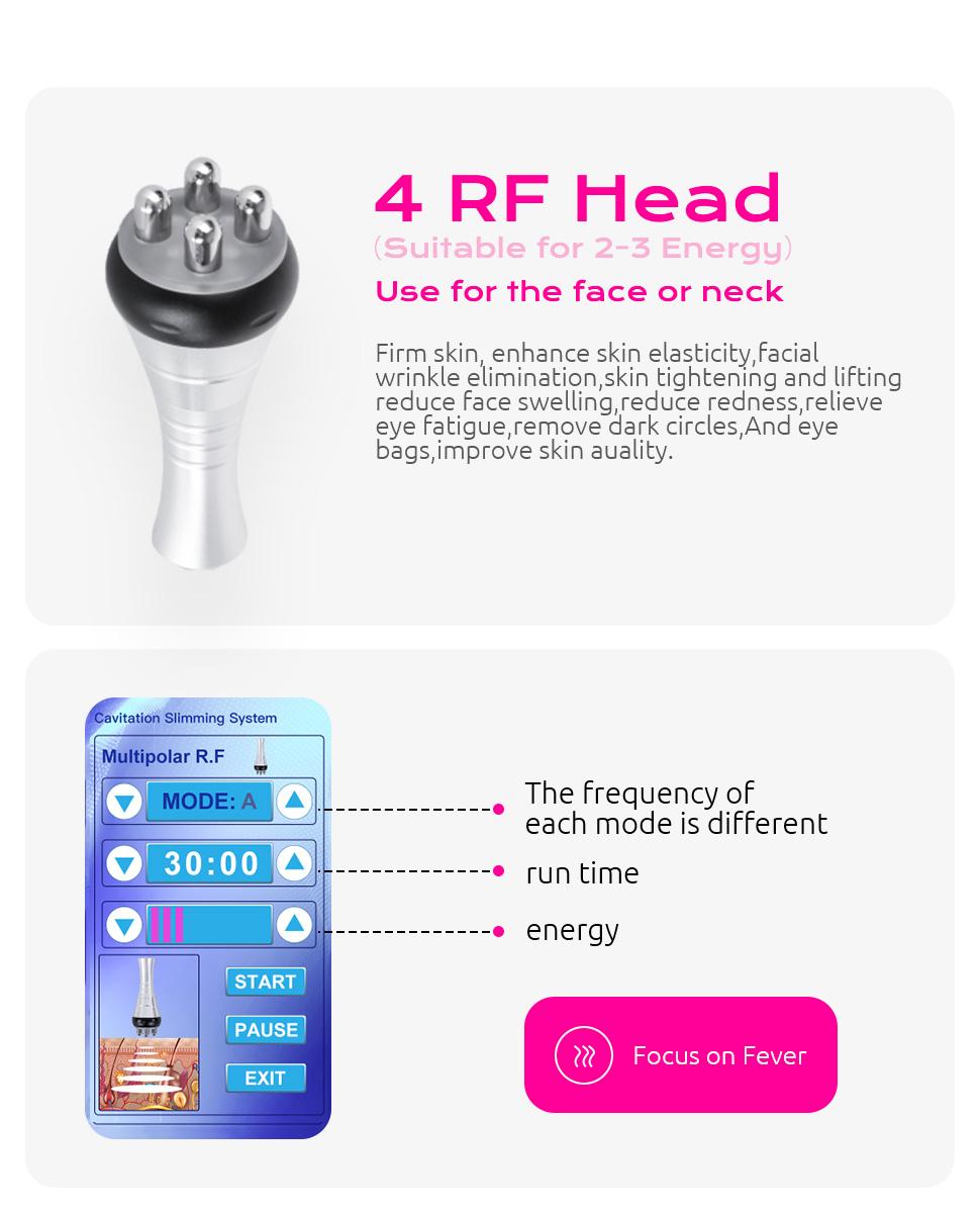 4-pole RF treatment head