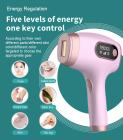 IPL Laser Ontharing Permanent Thuis, IJs Pijnloos voor het Hele Lichaam, 990000 Flitsen, 5 Niveaus, FDA Gecertificeerd, Roze